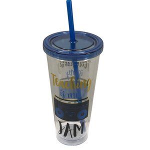 Modern Express Double Wall Tumbler 20.9 Fl oz. Teaching Is My Jam New With Tags